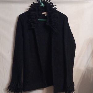 Free People Black Wool Blend Cardigan